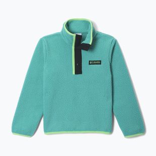Children's fleece sweatshirt Columbia Halvetia II Half Snap Fleece teal/black