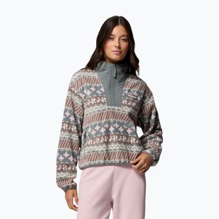 Women's fleece sweatshirt Columbia Sequoia Grove II Printed Half Zip Iron Wizard Island