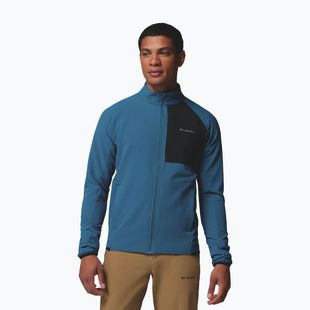 Men's fleece sweatshirt Columbia Superior Summit Grid Full Zip phoenix blue