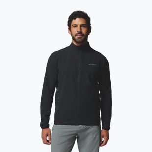 Men's fleece sweatshirt Columbia Superior Summit Grid Full Zip black