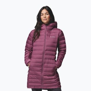 Women's down jacket Columbia Lake 22 II Down Long Hooded antique mauve