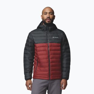 Men's jacket Columbia Powder Lite II Hooded red oxide/shark