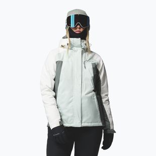 Women's ski jacket Columbia Snowy Summit Ins tea light/sedona sage/sea salt x dye