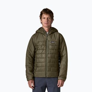 Men's insulated jacket Patagonia Hi-Loft Nano Puff Hoody basin green