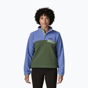 Women's fleece sweatshirt Patagonia Lightweight Synchilla Snap-T Pullover canopy green