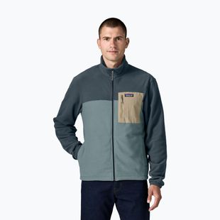 Men's fleece sweatshirt Patagonia Micro D Patch Pocket blue sage