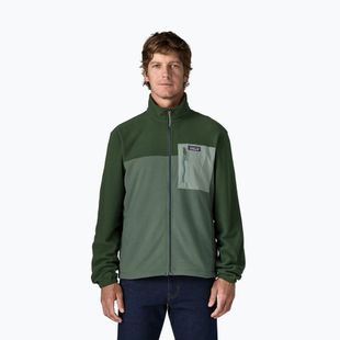 Men's fleece sweatshirt Patagonia Micro D Patch Pocket canopy green