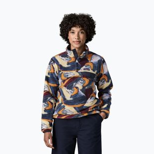 Women's fleece sweatshirt Patagonia Lightweight Synchilla Snap-T Pullover smudge: smolder blue