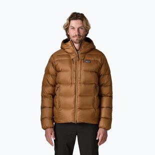 Men's down jacket Patagonia Fitz Roy Down Hoody deer brown