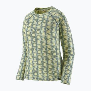 Women's thermal sweatshirt Patagonia Capilene Midweight Crew sun quilt: blue sage