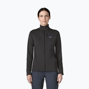 Women's fleece sweatshirt Patagonia R1 black w/black
