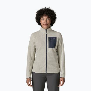 Women's fleece sweatshirt Patagonia R1 Air birch white