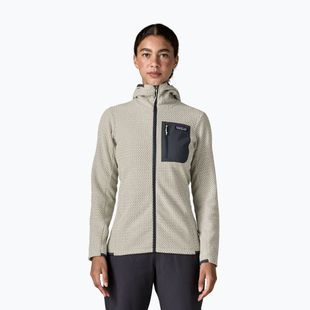 Women's fleece sweatshirt Patagonia R1 Air Full-Zip Hoody birch white