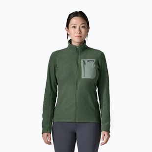 Women's fleece sweatshirt Patagonia R1 Air canopy green