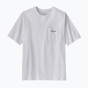 Men's T-shirt Patagonia Boardshort Logo Pocket Responsibili fiber white