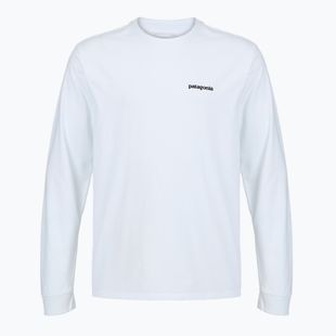 Men's longsleeve Patagonia P-6 Logo Responsibili fiber white
