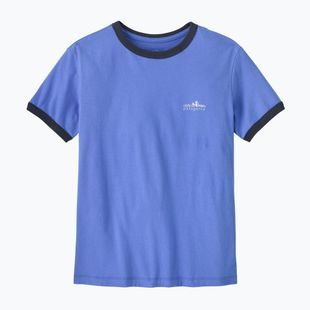 Women's T-shirt Patagonia Fitz Roy Foothills Ringer Tee diver blue