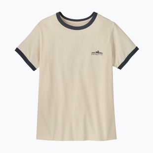 Women's T-shirt Patagonia Fitz Roy Foothills Ringer Tee undyed natural