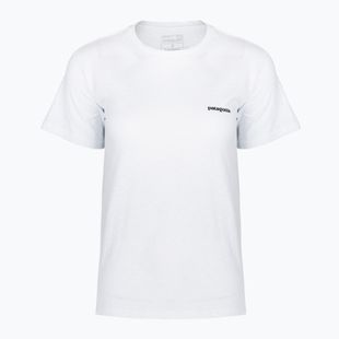 Women's T-shirt Patagonia P-6 Logo Responsibili-Tee fiber white