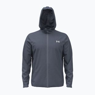 Men's training jacket Under Armour Tech Utility Woven Jacket downpour gray/white