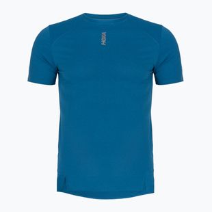 Men's running shirt HOKA EveryRun Short Sleeve night glow blue