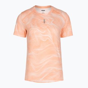 Women's running shirt HOKA EveryRun CLF PRT sunstone print