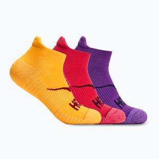 Socks HOKA No-Show Run Sock 3-pack egg yolk/cerise/virtual violet