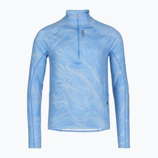 Men's running sweatshirt HOKA Skyform Half Zip CLF PRT mineral blue