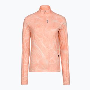 Women's running sweatshirt HOKA Skyform Half Zip CLF PRT sunstone print