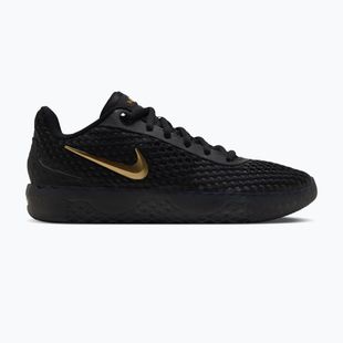 Men's basketball shoes Nike LeBron Witness X black/black/iron grey/metallic gold
