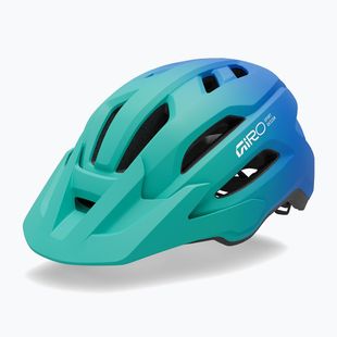 Children's bike helmet Giro Fixture II MIPS matte aqua green/blue jewel fade