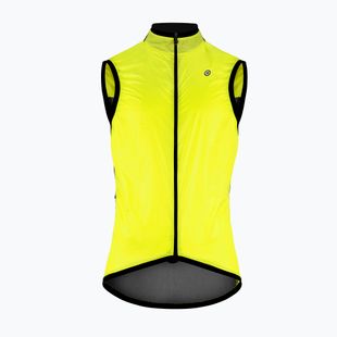 Men's ASSOS Mille GT C2 Wind optic yellow cycling waistcoat