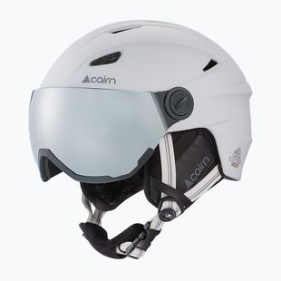 Ski helmet Cairn Electron Visor mat white