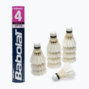 Babolat badminton shuttlecocks 4 12 pcs. (78) white 133907