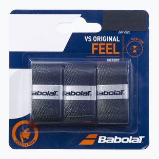 Babolat Vs Original tennis racket wraps 3 pcs black/fluo yellow
