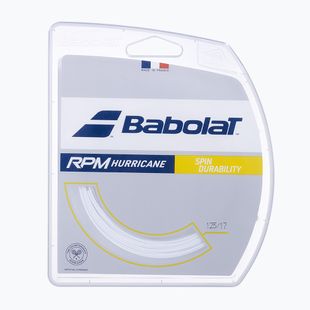 Tennis string Babolat 12 m RPM Hurricane white