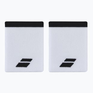 Babolat Logo Jumbo Wristband 2 pcs white/black