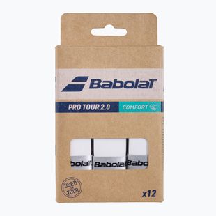 Babolat Pro Tour 2.0 tennis racket wrap 12 pcs white