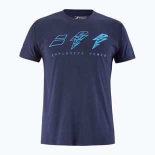 Men's Babolat Drive Cotton drive heritage blue T-shirt