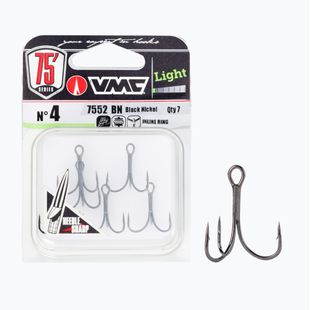 Fishing anchor VMC Light Inline Treble Triple 7552BN black AVM350134