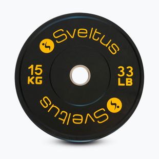 Olympic bumper weight Sveltus Training Olympic Disc 15 kg black