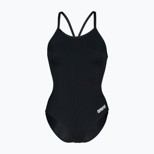 Ladies' one-piece swimsuit Arena Team Light Drop Solid black/white