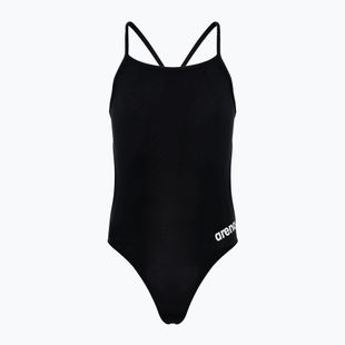 Arena Team Challenge Solid black/white children's one-piece swimsuit