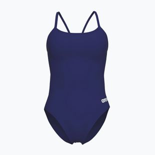 Women's one-piece swimsuit arena Lace Back Solid navy/white