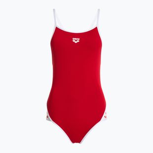 Women's one-piece swimsuit arena Icons Super Fly Back Solid red / white