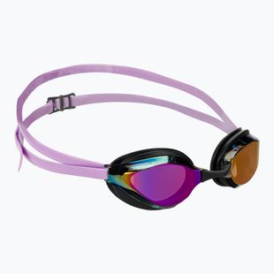 Arena Python Mirror violet/black/violet swimming goggles