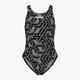 Children's one-piece swimsuit arena Escape Swim Tech L black/team black