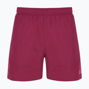 Men's swim shorts arena Fundamentals Boxer R dark purple/calypso coral