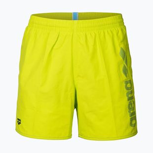 Men's swim shorts arena Fundamentals Arena Logo Boxer R artic lime/mangrove