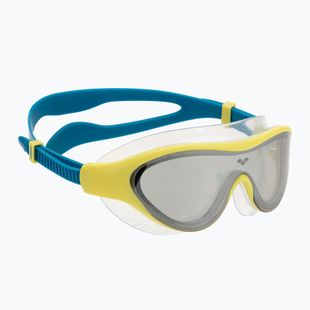 Children's swim goggles arena The One Mirror Jr silver/soft green/blue cosmo